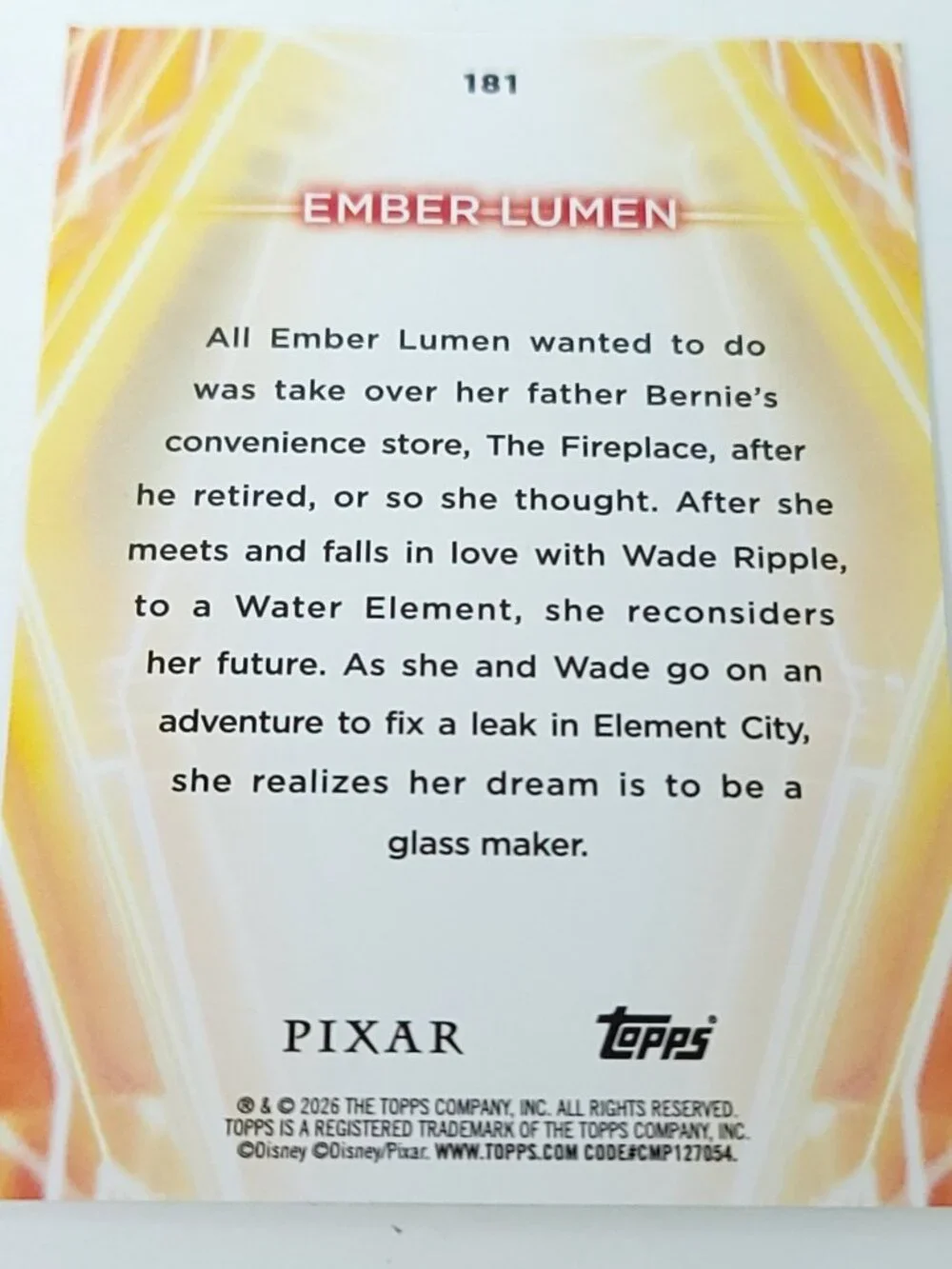 Ember Lumen Topps 2026 Disney Neon Holo Parallel Refractor Limited 019/199 - Picture 4 of 4
